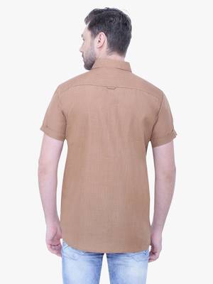 Men's linen blend casual shirt | half sleeves shirt for men 2