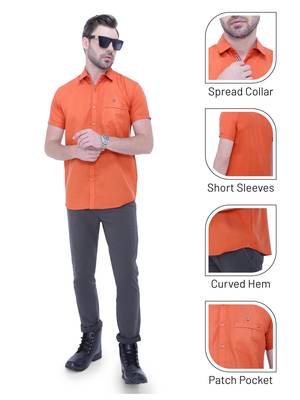 Men's linen blend casual shirt | half sleeves shirt for men 5