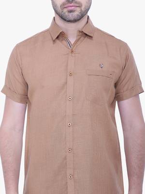 Men's linen blend casual shirt | half sleeves shirt for men 4