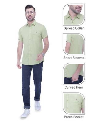 Men's linen blend casual shirt | half sleeves shirt for men 5