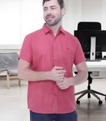 Men's linen blend casual shirt | half sleeves shirt for men