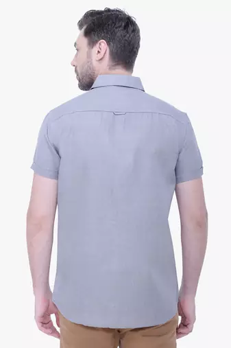 Men's linen blend casual shirt | half sleeves shirt for men