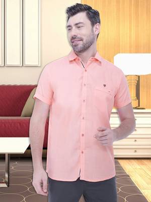 Men's linen blend casual shirt | half sleeves shirt for men 1
