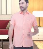 Men's linen blend casual shirt | half sleeves shirt for men