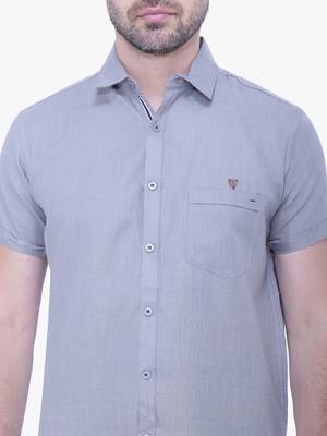 Men's linen blend casual shirt | half sleeves shirt for men 4