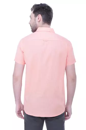 Men's linen blend casual shirt | half sleeves shirt for men