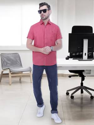 Men's linen blend casual shirt | half sleeves shirt for men 3