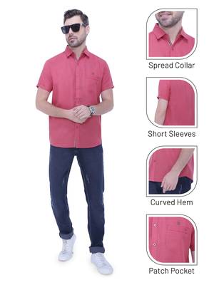 Men's linen blend casual shirt | half sleeves shirt for men 5