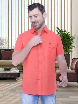 Men's linen blend casual shirt | half sleeves shirt for men 1