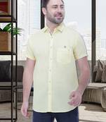 Men's linen blend casual shirt | half sleeves shirt for men