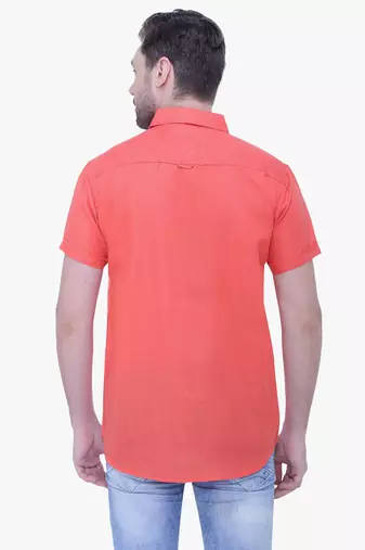 Men's linen blend casual shirt | half sleeves shirt for men
