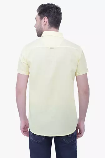 Men's linen blend casual shirt | half sleeves shirt for men
