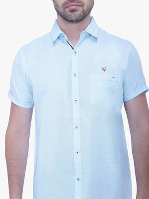 Men's linen blend casual shirt | half sleeves shirt for men 4