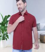 Men's linen blend casual shirt | half sleeves shirt for men