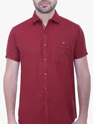 Men's linen blend casual shirt | half sleeves shirt for men 4