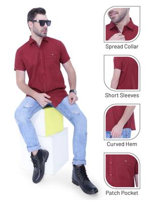 Men's linen blend casual shirt | half sleeves shirt for men 5