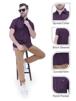 Men's linen blend casual shirt | half sleeves shirt for men 5