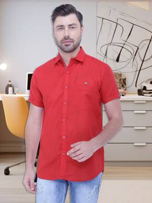 Men's linen blend casual shirt | half sleeves shirt for men 1