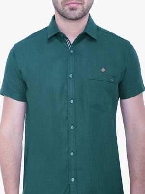 Men's linen blend casual shirt | half sleeves shirt for men 4