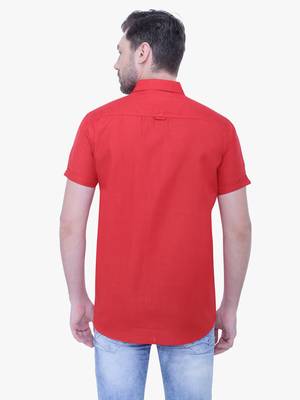 Men's linen blend casual shirt | half sleeves shirt for men 2