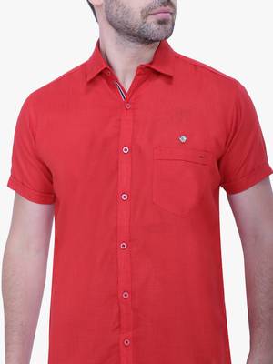 Men's linen blend casual shirt | half sleeves shirt for men 4