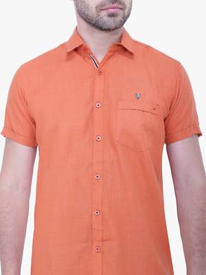 Men's linen blend casual shirt | half sleeves shirt for men 4