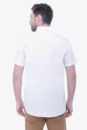 Men's linen blend casual shirt | half sleeves shirt for men