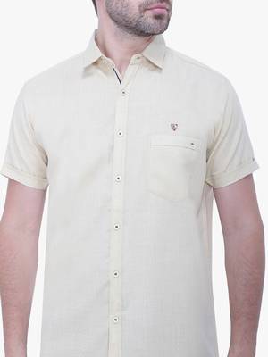 Men's linen blend casual shirt | half sleeves shirt for men 4