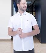 Men's linen blend casual shirt | half sleeves shirt for men