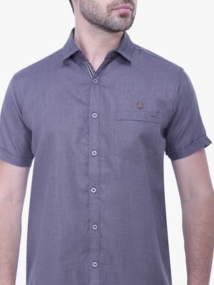 Men's linen blend casual shirt | half sleeves shirt for men 4