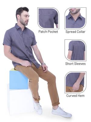 Men's linen blend casual shirt | half sleeves shirt for men 5