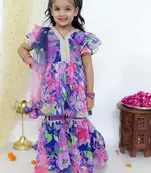 Spring floral sharara set