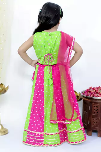 Chanda bandhani lehenga choli