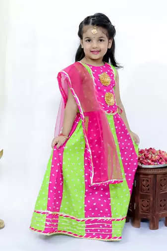 Chanda bandhani lehenga choli