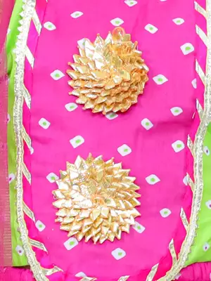 Chanda bandhani lehenga choli 5