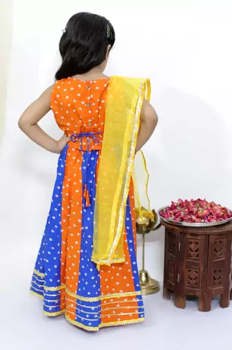 Chanda bandhani lehenga choli