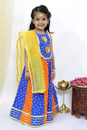 Chanda bandhani lehenga choli
