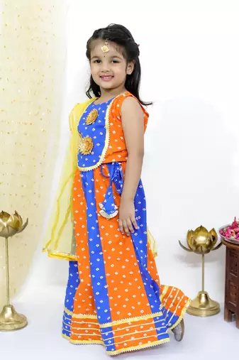 Chanda bandhani lehenga choli