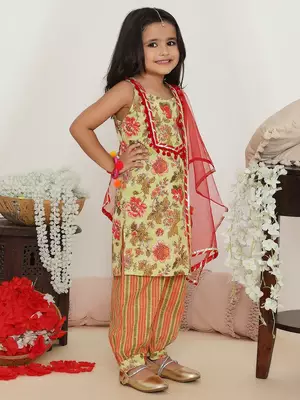 Gulabo kurti with afghani pants 2