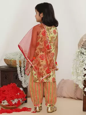 Gulabo kurti with afghani pants 3