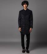 Bird cove blue achkan set