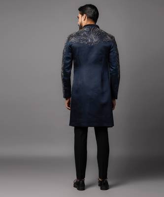 Dillusion blue achkan set 2
