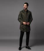 Rainshower green achkan set