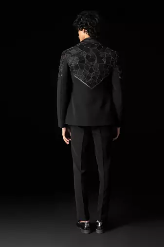 Black raina tuxedo set
