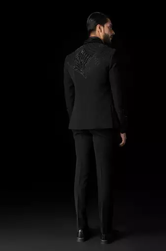 Black bird tuxedo set