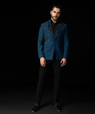 Teal zeal tuxedo set 1