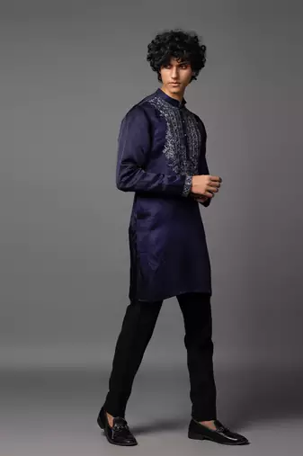 Regal radiance purple kurta pajama set