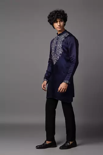 Regal radiance purple kurta pajama set