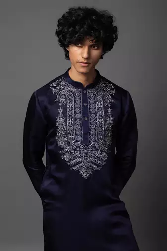 Regal radiance purple kurta pajama set