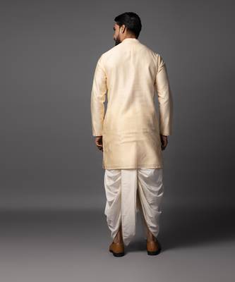 Divine leela peach kurta dhoti set 2